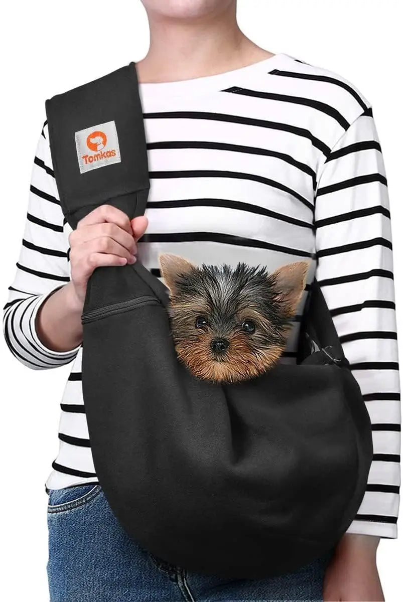 Small Dog Sling Carrier Breathable Wrap Pet Pouch Dogs Cats 3–10 lbs -all colors