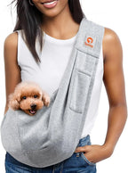 Small Dog Sling Carrier Breathable Wrap Pet Pouch Dogs Cats 3–10 lbs -all colors