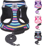 Step-In Dog Harness & Leash Set in Various Patterns – Reflective No Pull (XS- XL)