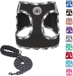 Step-In Dog Harness & Leash Set in Various Patterns – Reflective No Pull (XS- XL)
