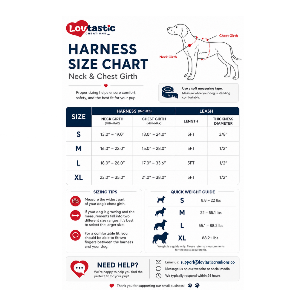 Lovtastic Creations™ No-Pull Dog Harness - with Strong & Durable Dog Leash & Free Poopbag Holder 3pcs Set | Reflective No-Choke Pet Harness
