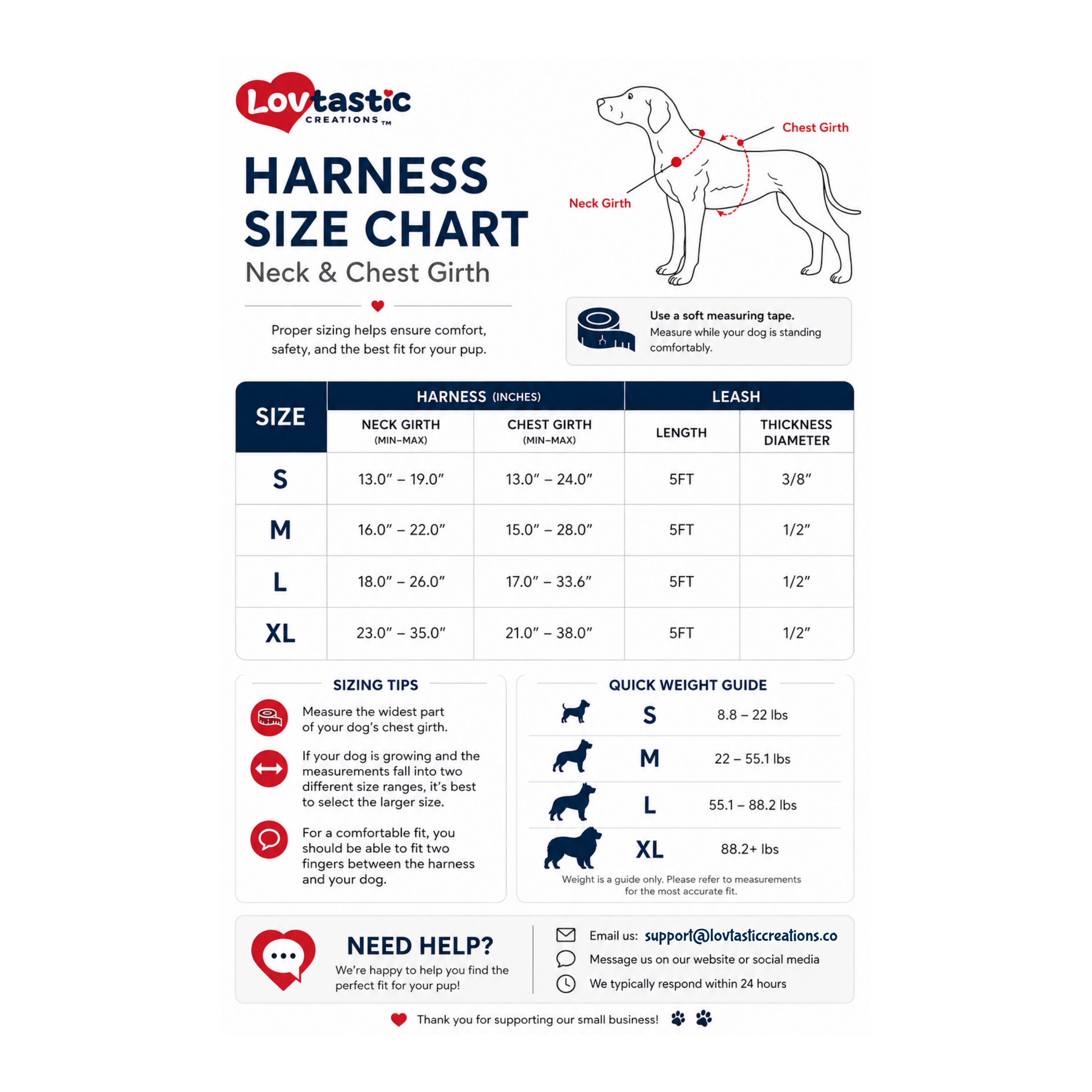 Lovtastic Creations™ No-Pull Dog Harness - with Strong & Durable Dog Leash & Free Poopbag Holder 3pcs Set | Reflective No-Choke Pet Harness