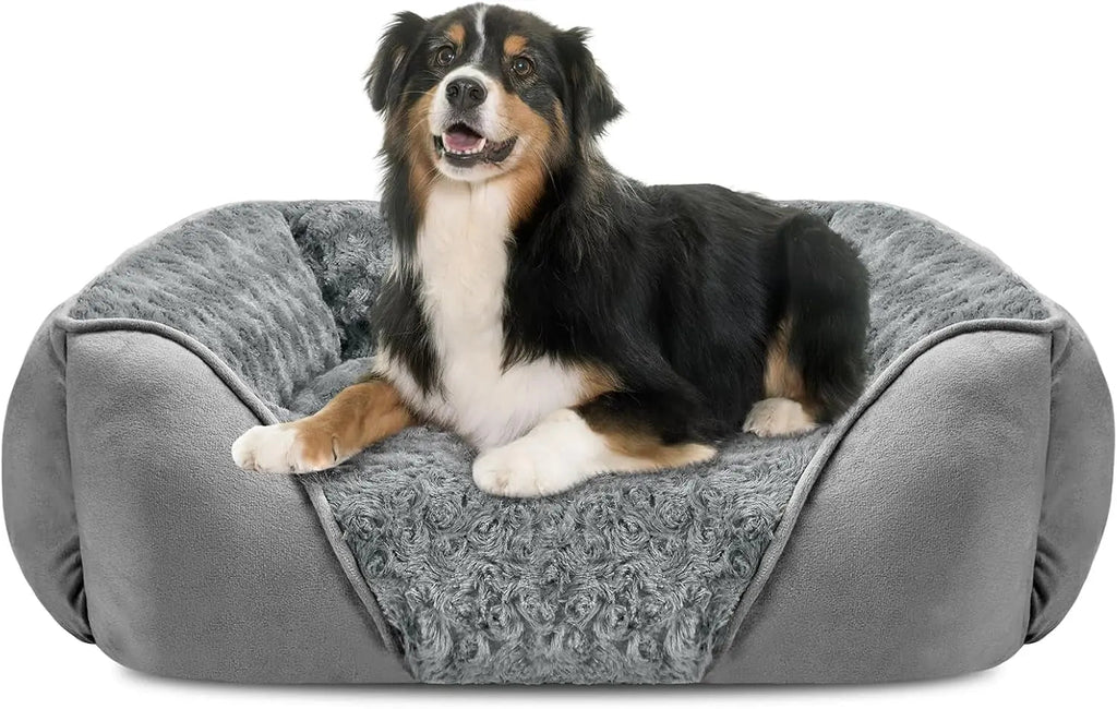 Washable Orthopedic Dog Bed – Soft Calming Pet Sofa for Small to Large Dogs