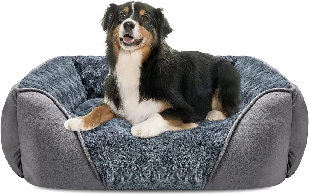 Washable Orthopedic Dog Bed – Soft Calming Pet Sofa for Small to Large Dogs