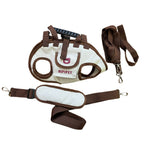Set Of 3 Outdoor Traction Backpacks For Dogs, Featuring A Portable And Breathable Design, Including A Leash And Harness For Both Cats And Dogs, Suitable For Carrying Or As A Crossbody Bag, Ideal For P
