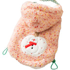 Christmas Dog Clothes, Warm And Thick Autumn And Winter, With Colorful Dots That Can Lead Small And Medium-sized Dogs, Two-legged Clothes, Pet Cat Clothing