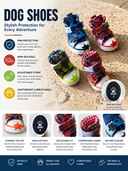 Dog Shoes Non-Slip Paw Protector | Breathable Dog Boots for Small & Medium Dogs sneakers