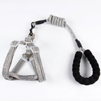 Nylon Pitted Fashion Pet Leash Dog Chest Strap Round Rope Chain
