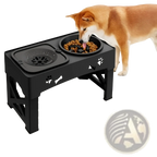 Adjustable Double Stainless Steel Pet Feeder Bowl
