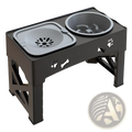 Adjustable Double Stainless Steel Pet Feeder Bowl