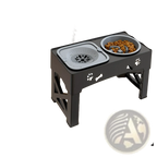 Adjustable Double Stainless Steel Pet Feeder Bowl