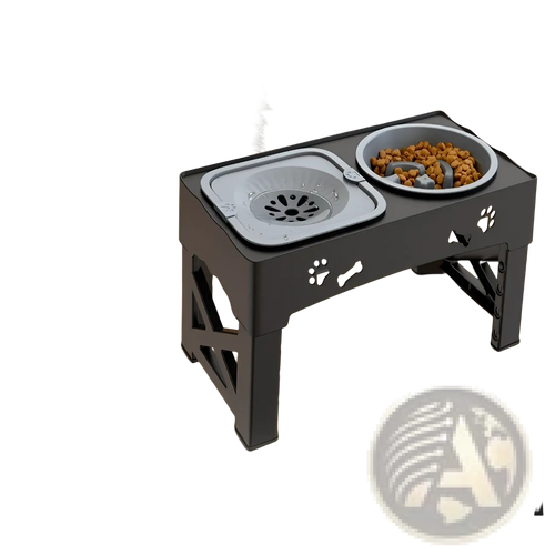Adjustable Double Stainless Steel Pet Feeder Bowl