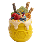 Honey Pot Dog eCup Treat Dispenser | Durable PUP-X Rubber Enrichment Toy | USA Made