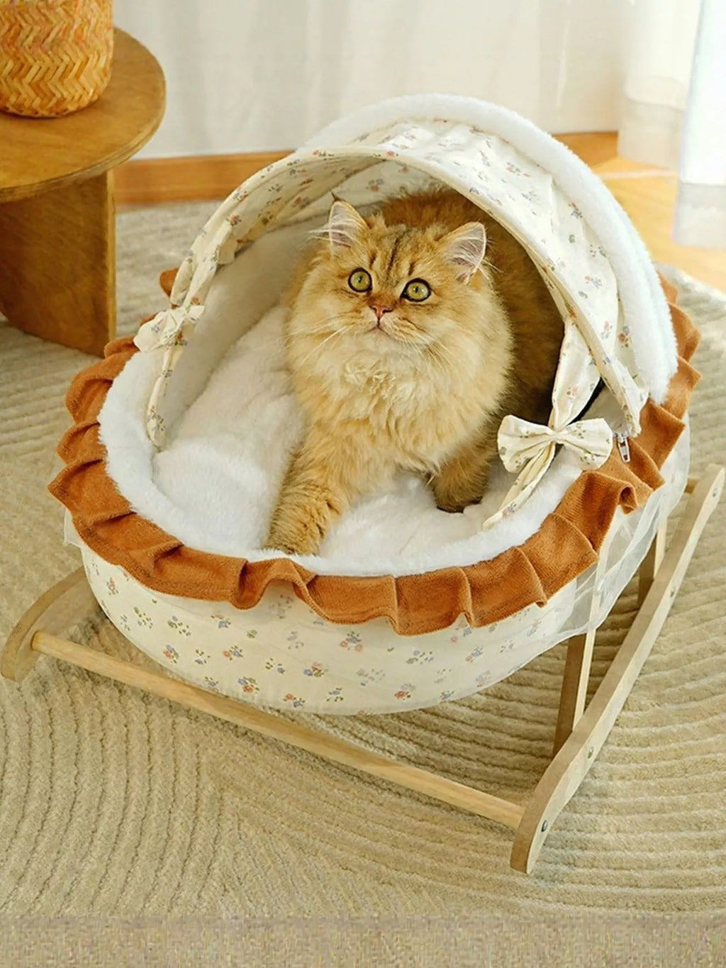 Rocking Pet Bed with Canopy