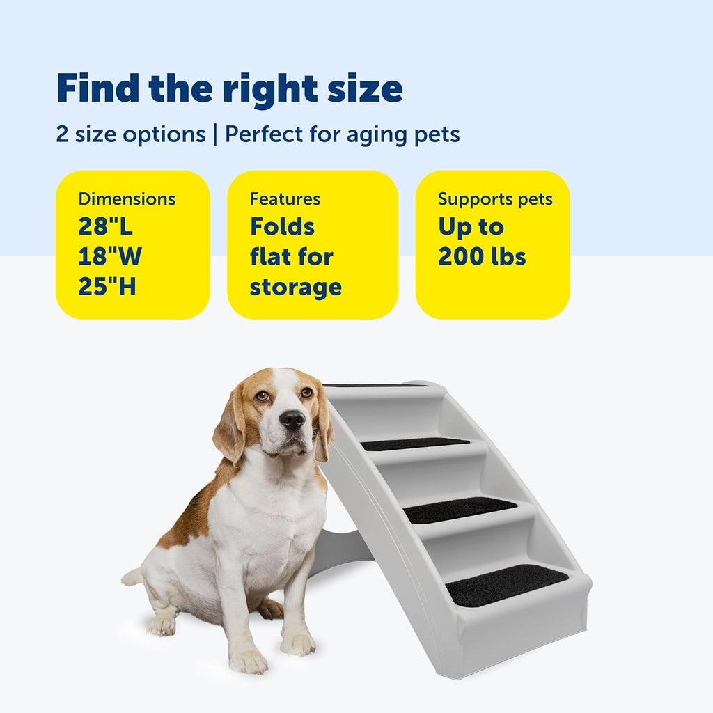Dog Stairs for Bed Foldable Pet Steps Non Slip Portable 20 25 Inch