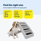 Dog Stairs for Bed Foldable Pet Steps Non Slip Portable 20 25 Inch