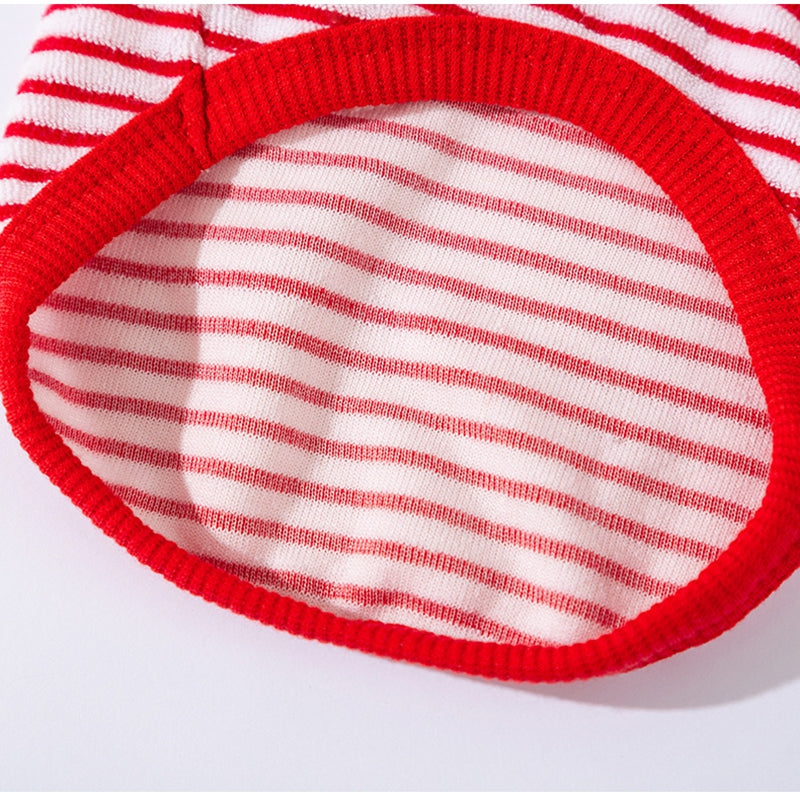 Autumn And Winter New Two-legged Warm Fleece Clothing For Pets, Small And Medium-sized Dogs, Dogs, Cats, Bichon Frises And Puppies, Striped Clothes