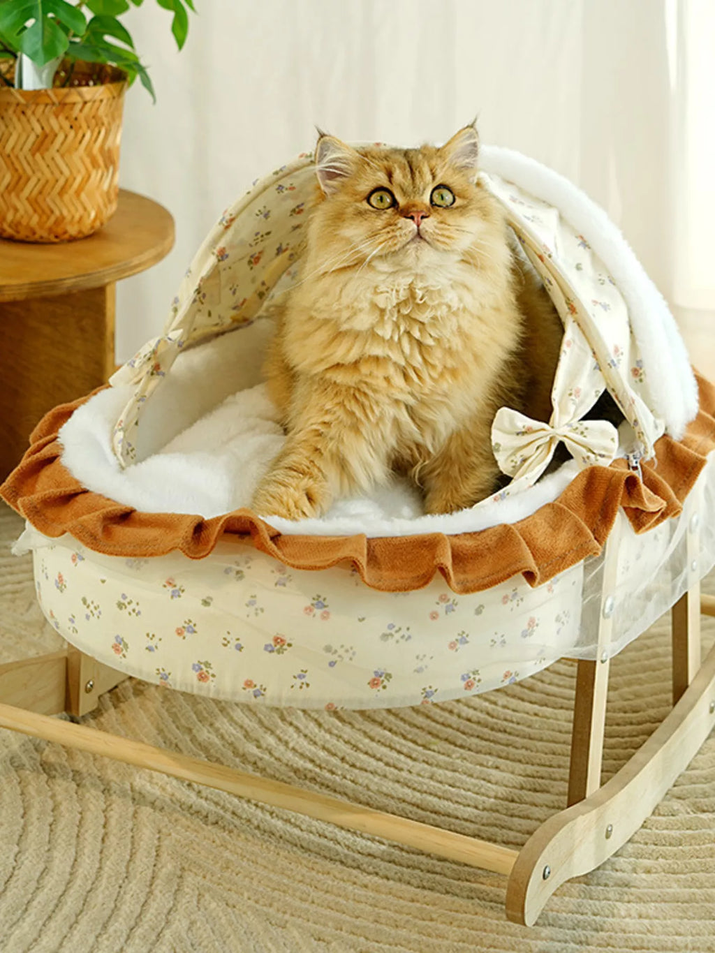Rocking Pet Bed with Canopy