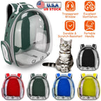Pet Backpack Carrier Ventilate Transparent Backpack Travel Breathable Astronaut Cat Carrier For Puppies Cats Dogs Under 13LBS