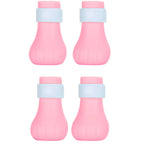 Anti Scratch Cat Shoes 4pcs Anti Scratch Cat Foot Covers Adjustable Silicone Pet Cat Protector for Bathing Anti Off Claw Shoes Boots Cover()