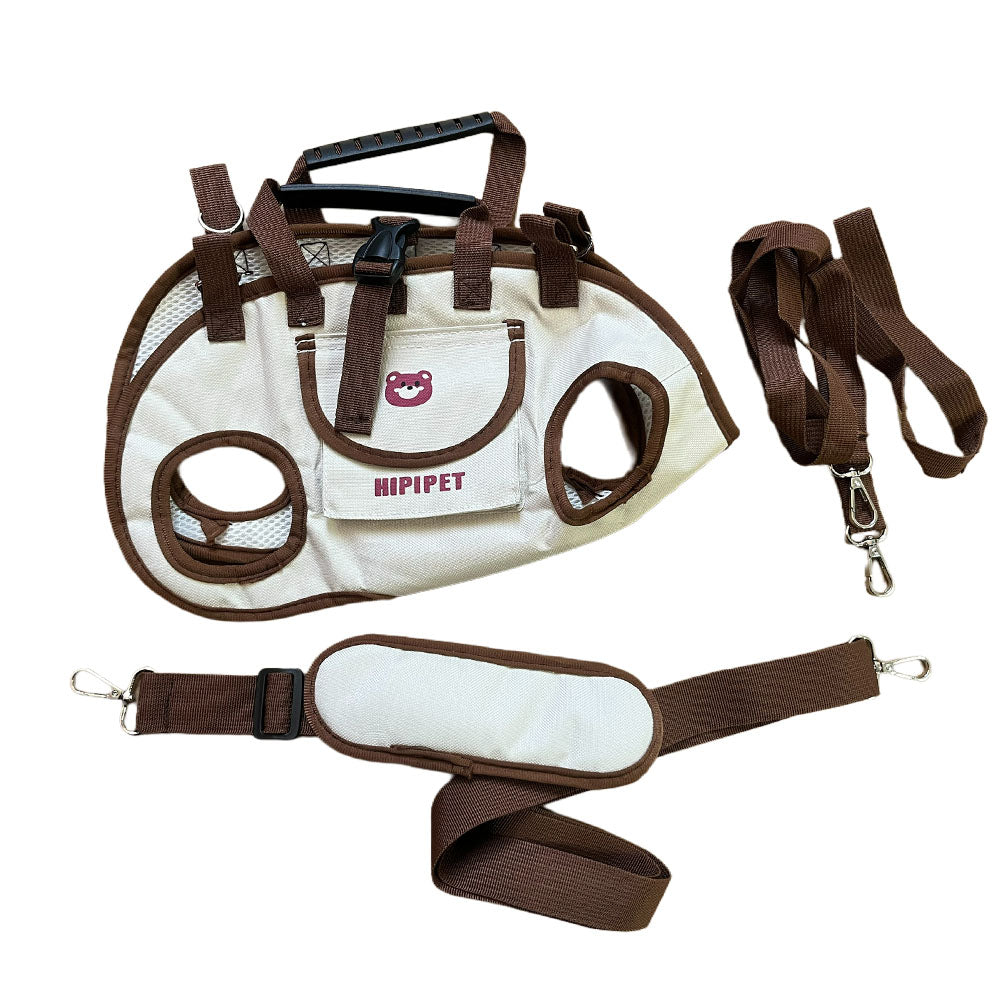 Set Of 3 Outdoor Traction Backpacks For Dogs, Featuring A Portable And Breathable Design, Including A Leash And Harness For Both Cats And Dogs, Suitable For Carrying Or As A Crossbody Bag, Ideal For P