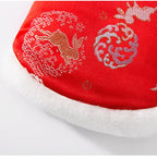 Autumn And Winter New Year's Clothes For Cats And Dogs, Festive Chinese-style Brocade Two-legged Cotton-padded Jackets, Blue Cat And Kitten Tang Suits And Vests