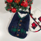 For Autumn And Winter, Puppies, Two-legged Vests, Small And Medium-sized Dogs, Fleece Jackets, Cat Coats, Scarves, Pet Clothes