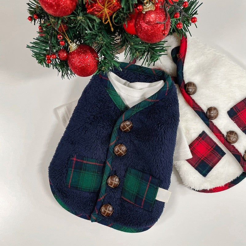 For Autumn And Winter, Puppies, Two-legged Vests, Small And Medium-sized Dogs, Fleece Jackets, Cat Coats, Scarves, Pet Clothes