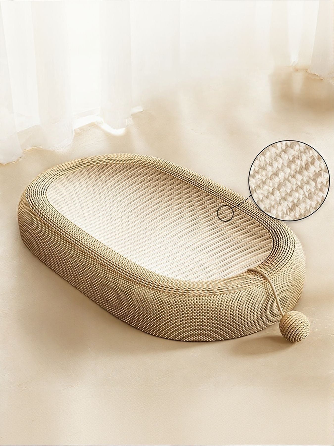 Oval Cat Scratching Bed