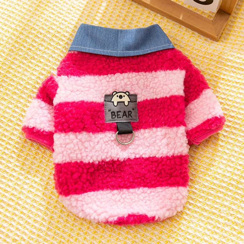 Leash Hole And Collar Winter Thick Warm Cozy Sweater For Small Medium Breeds, For Teddy Dachshunds Yorkies Cats