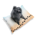 Beach Walk, But Make It Pets — Paw Print Pet Bed