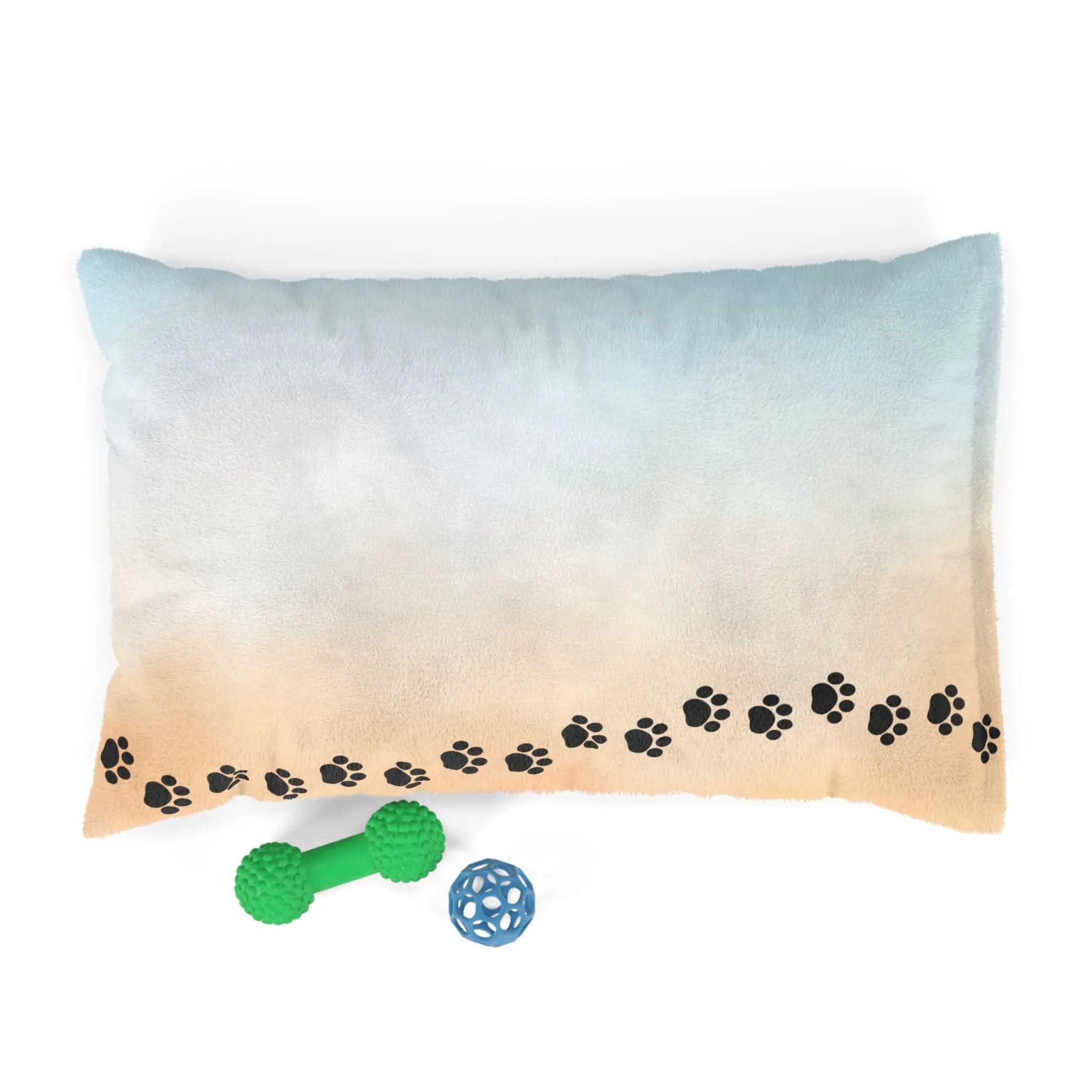Beach Walk, But Make It Pets — Paw Print Pet Bed