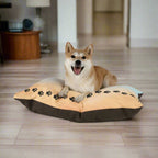 Beach Walk, But Make It Pets — Paw Print Pet Bed