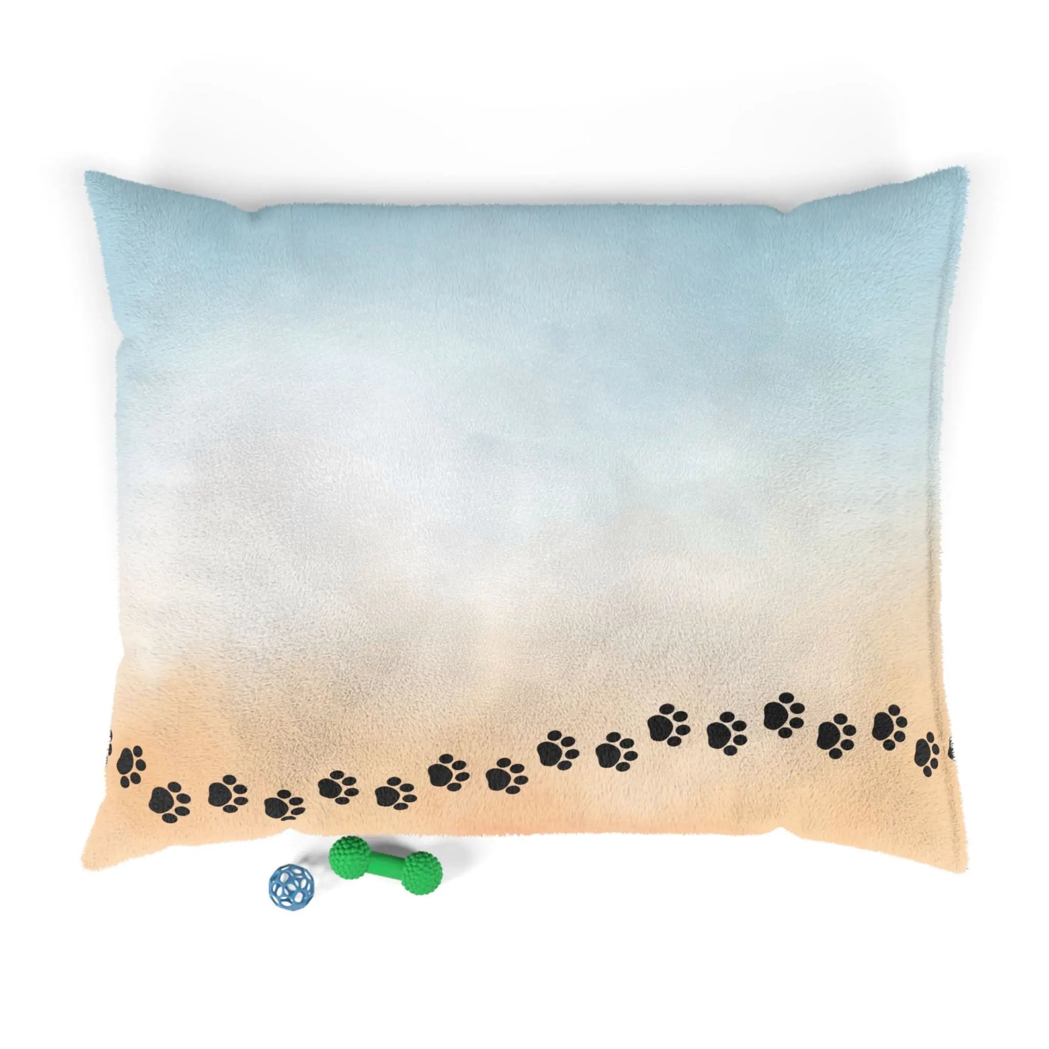 Beach Walk, But Make It Pets — Paw Print Pet Bed