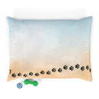 Beach Walk, But Make It Pets — Paw Print Pet Bed