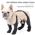 Black Waterproof Adjustable Dog Shoes