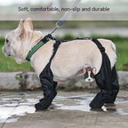 Black Waterproof Adjustable Dog Shoes