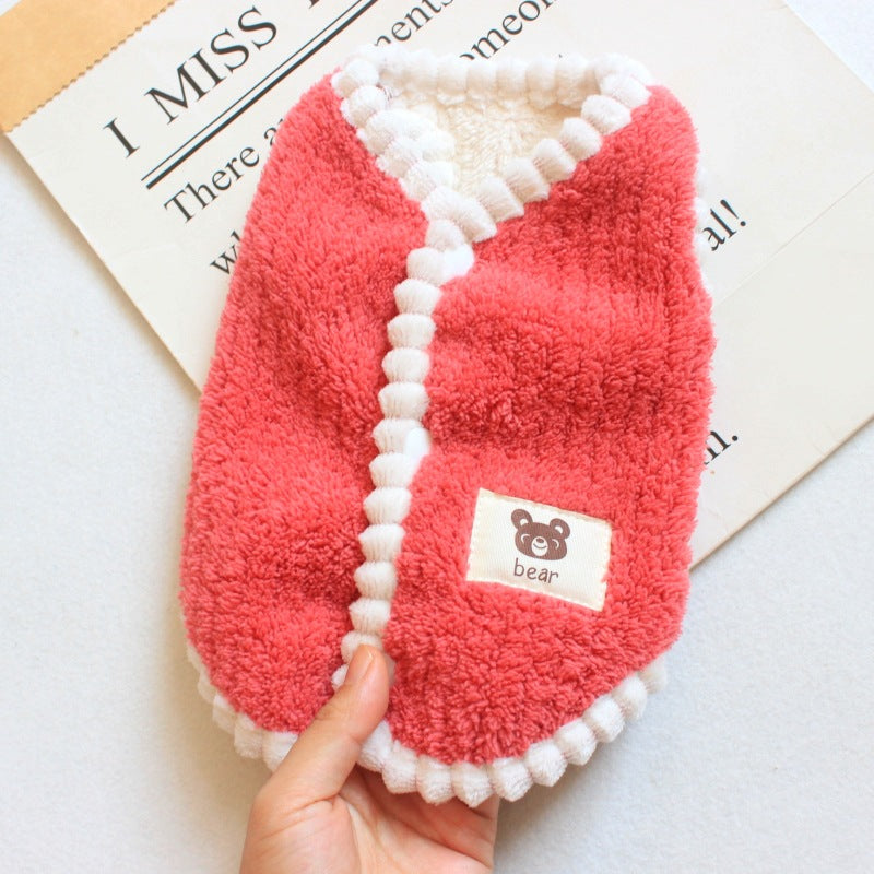 Dibi Bear Dog And Cat Clothes Corduroy Vest
