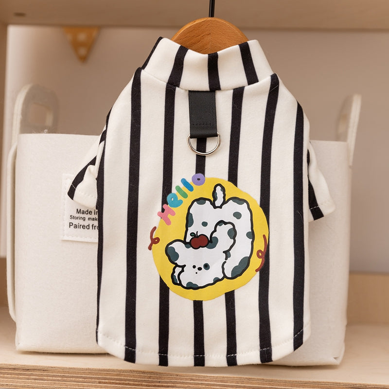 Autumn And Winter Korean Version Of The New Dog Cute Cartoon Small And Medium-Sized Dog Bear Sweatshirt Cat Teddy Pet Clothes