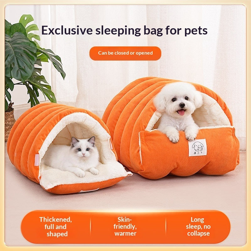 Three Dimensional Fenced Cat Bed Winter Proof Thickened For Warmth