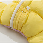 Autumn And Winter Dog High-end Macaron Thickened Zipper Bear Warm Four-legged Cotton-padded Jacket, Cat Cotton-padded Jacket, Pet Clothes