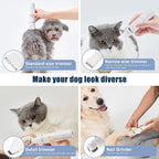 Groom Your Furry Friends Like a Pro! 🐶✂️ Rechargeable, Low Noise Dog Clippers with 4 Trimmer Heads for All Pets!