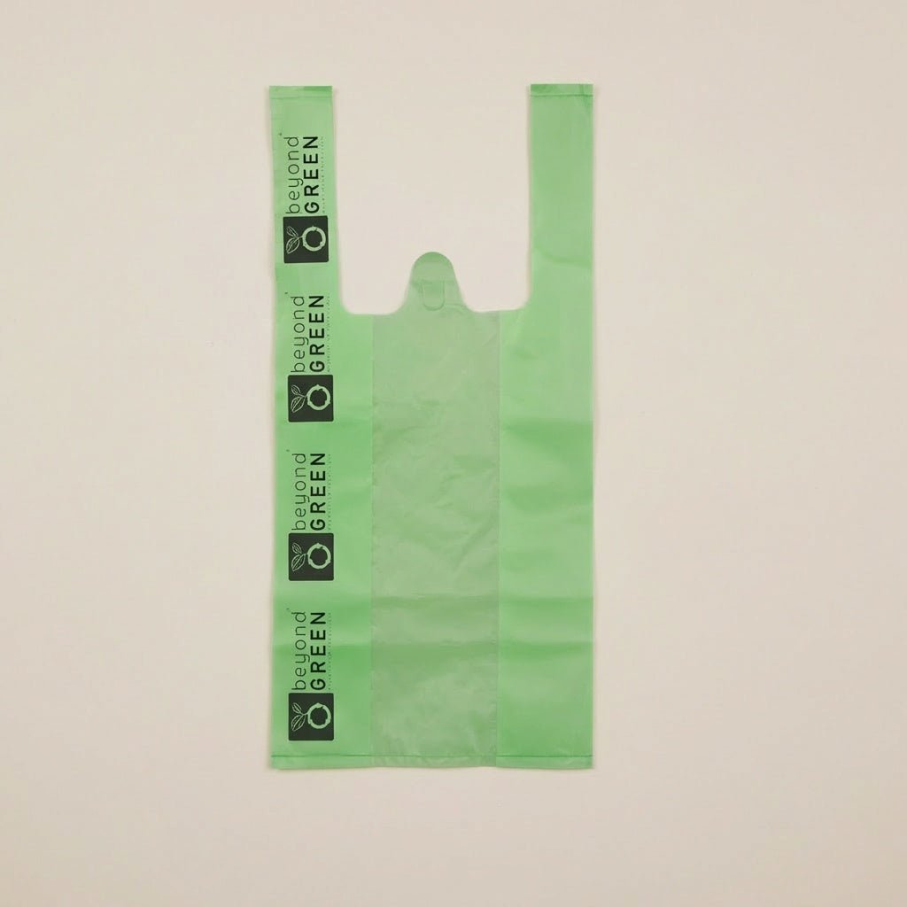 Cat Litter Bags – 8" x 16" with 5" Gusset & Handles | Leak-Resistant | Made in USA | beyondGREEN