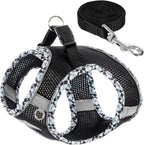 Dog Harness and Leash Set No Pull Reflective Step In Adjustable Small Dogs Cats