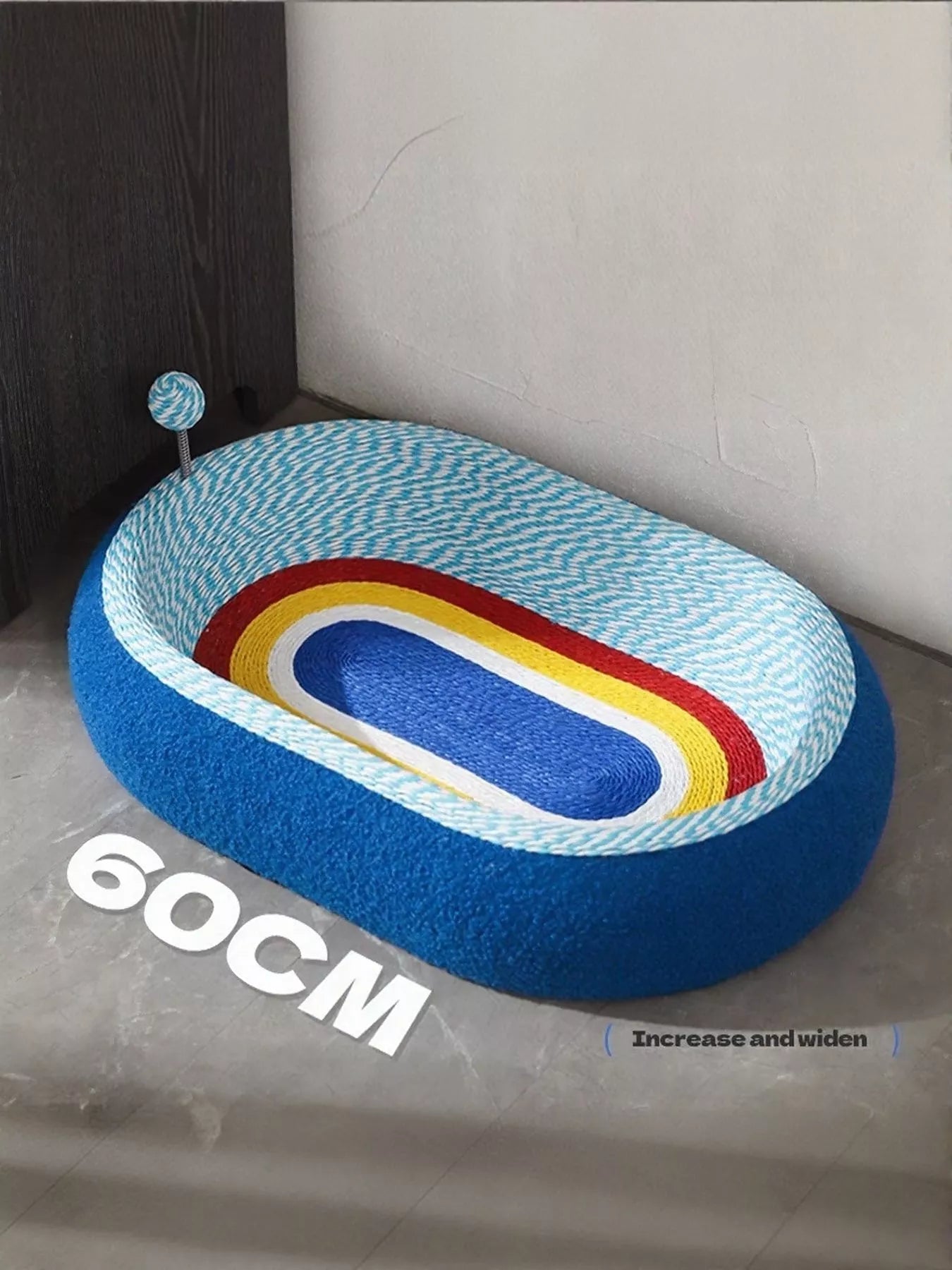Wear-Resistant Sisal Cat Scratcher Bed