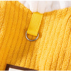Simple Fabric Label Four-legged Fleece For Autumn And Winter Cats, Warm And Thick Teddy Dog Pet Clothes For Hairless Cats