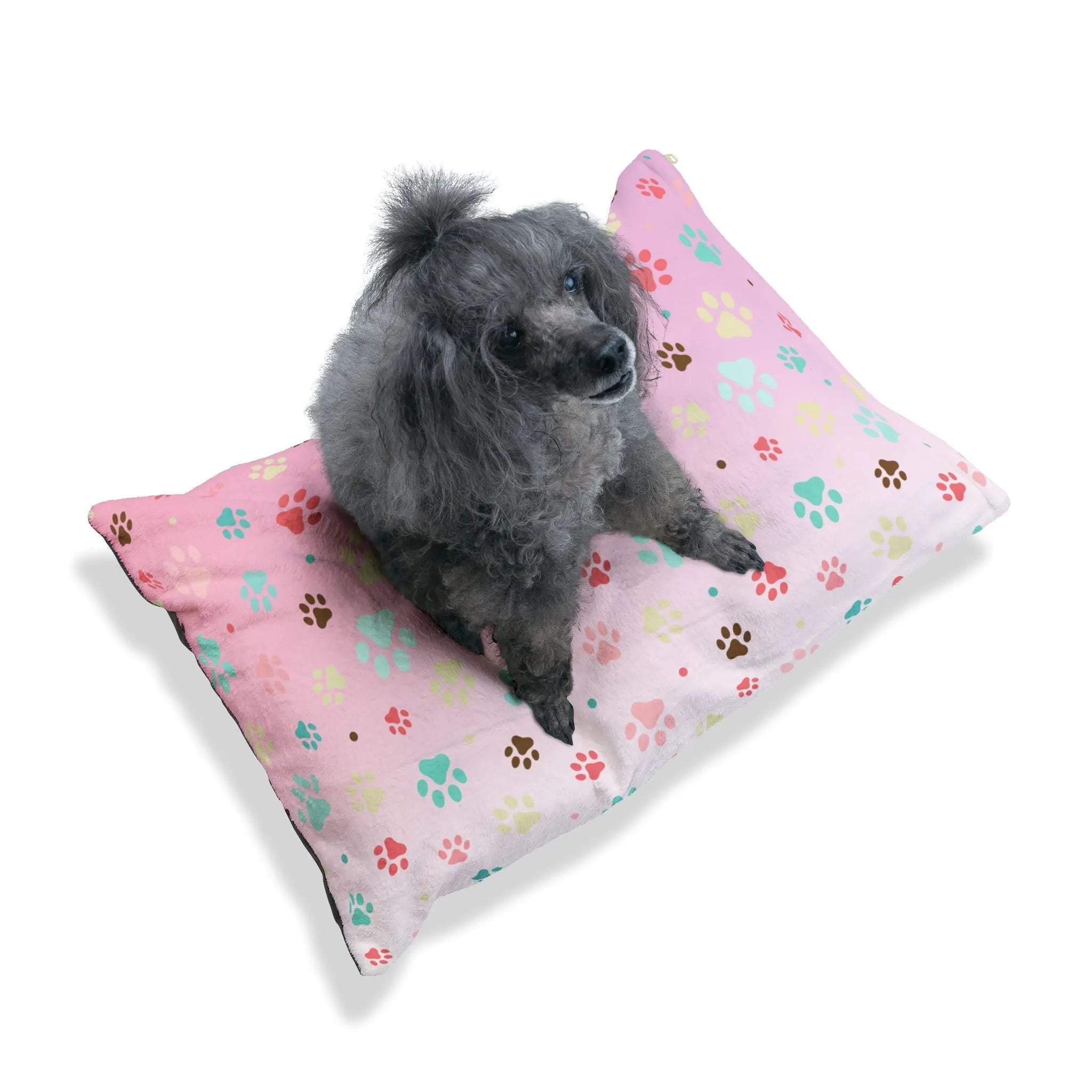 Confetti Paws — Playful Paw Print Pet Bed