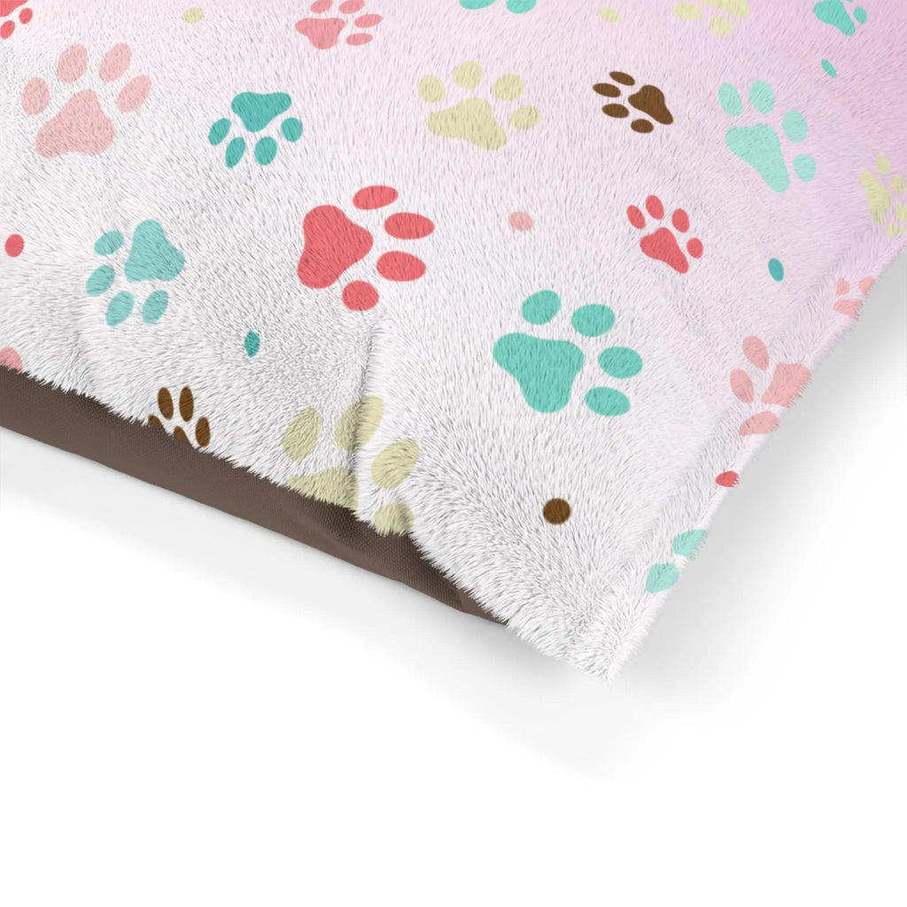 Confetti Paws — Playful Paw Print Pet Bed