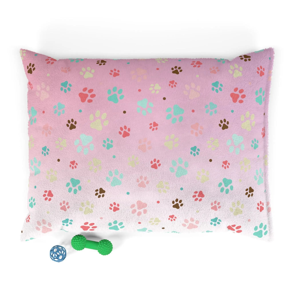 Confetti Paws — Playful Paw Print Pet Bed