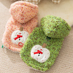 Christmas Dog Clothes, Warm And Thick Autumn And Winter, With Colorful Dots That Can Lead Small And Medium-sized Dogs, Two-legged Clothes, Pet Cat Clothing